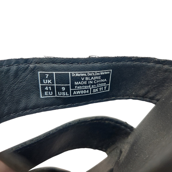 Dr. Martens Burgundy Strappy Sandals - Picture 7 of 11